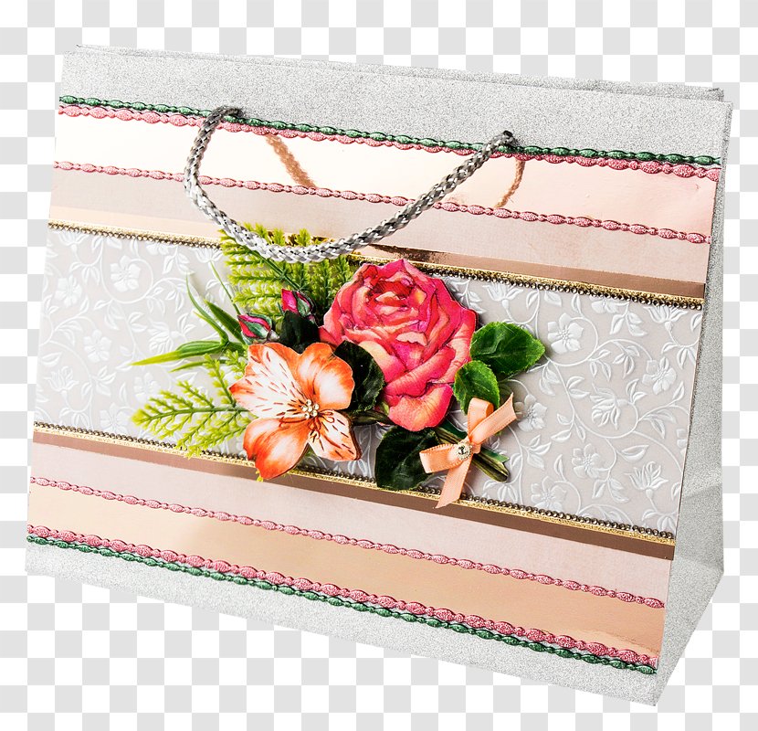 Paper Floral Design Gift Wrapping Cut Flowers - Petal - Tasche Transparent PNG