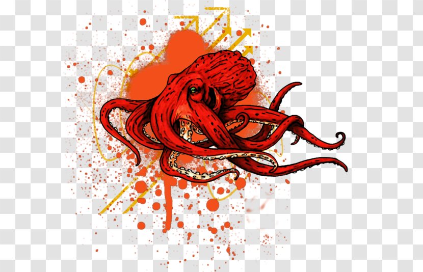 Octopus Desktop Wallpaper Computer Clip Art - Watercolor Transparent PNG