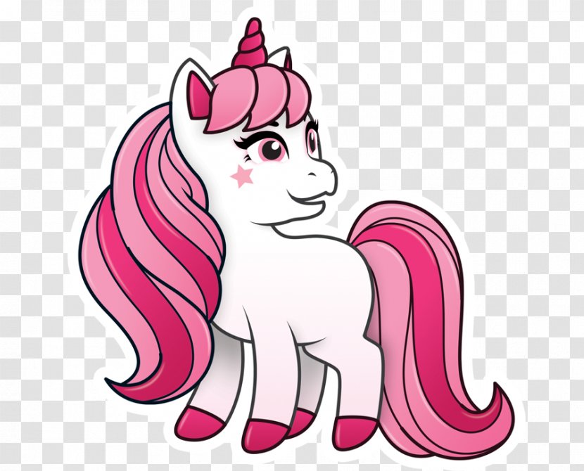 Cartoon Pink Mane Horse Pony - Animation Tail Transparent PNG