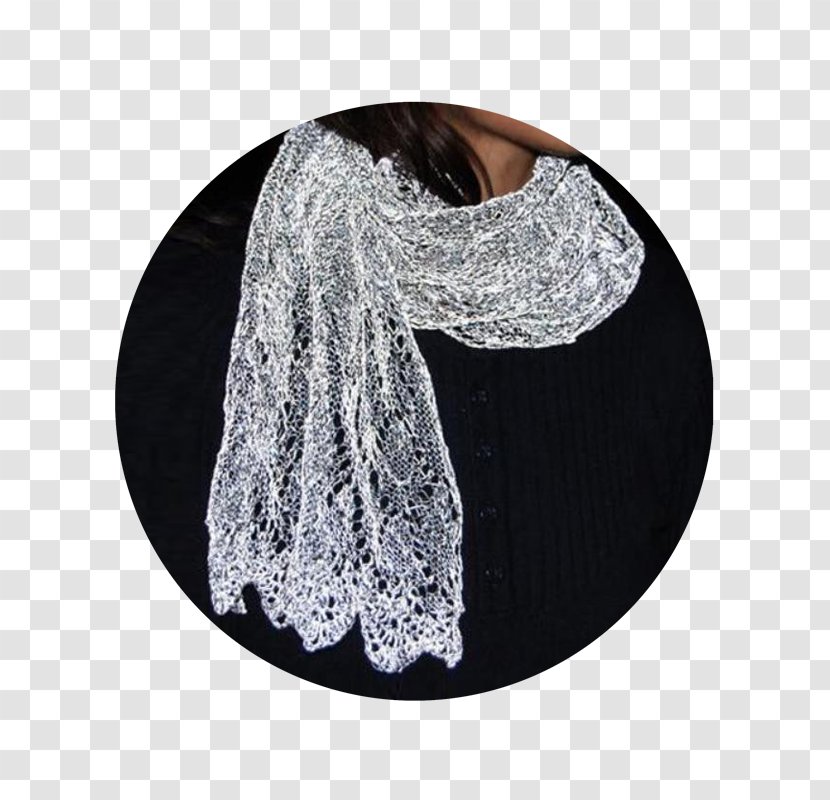 Neck Stole - Lace Style Transparent PNG