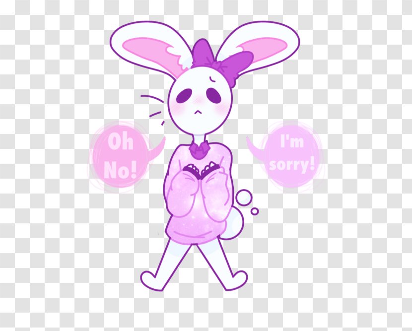 Clip Art Domestic Rabbit Easter Bunny Illustration - Frame - Purple Galaxy Tumblr Themes Transparent PNG