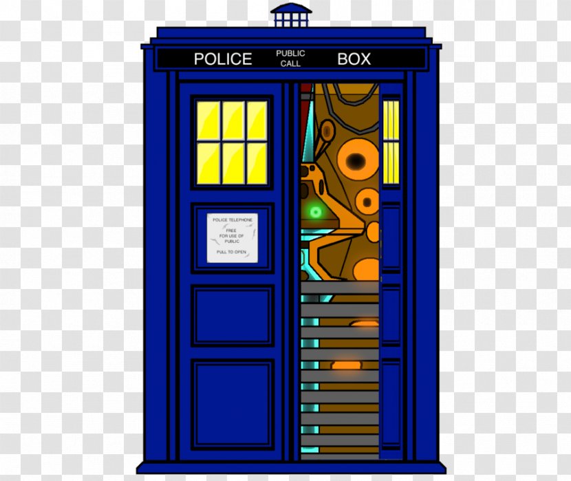 TARDIS Fourth Doctor Animation - Electric Blue - Who Transparent PNG