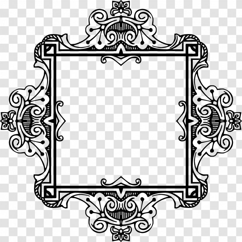 Wen Half Frame - Rectangle - Black Transparent PNG