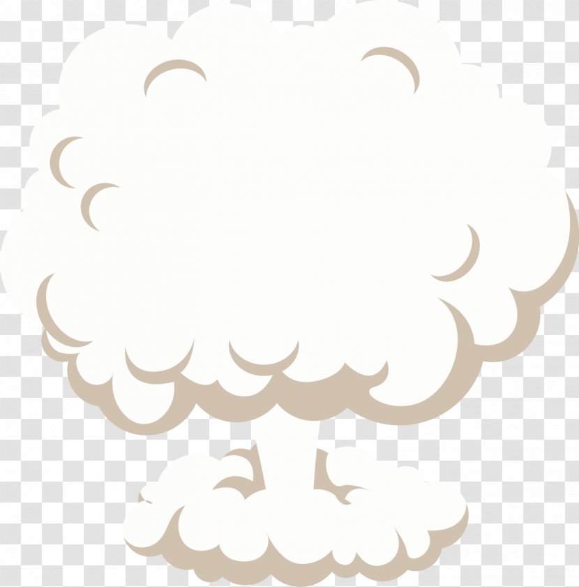 Mushroom Cloud Explosion - Vector Transparent PNG