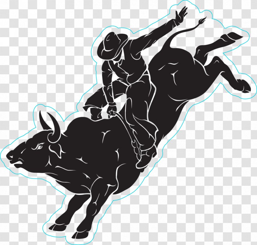 Bull Riding Traditional Sport - Sticker Jumping Transparent PNG