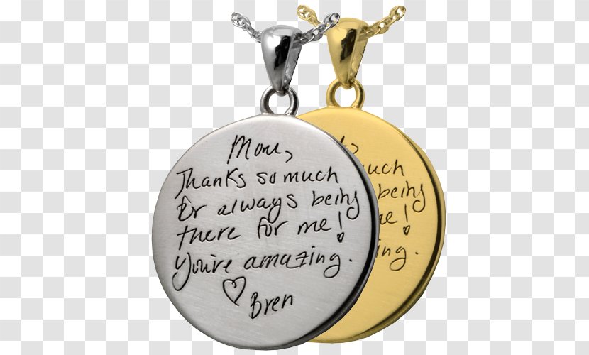 Locket Woodland Necklace Charms & Pendants Jewellery - Handwriting - Personalized Earring Holders Transparent PNG