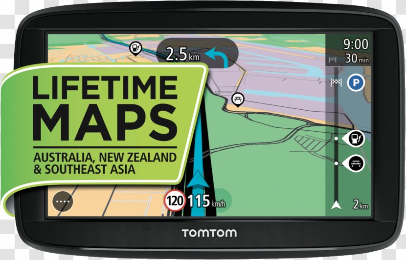 Automotive Navigation System GPS Systems Car TomTom Start 52 62 - Screen Transparent PNG