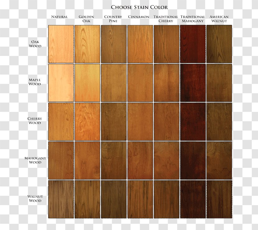 Wood Stain Color Chart Floor - Varnish Transparent PNG