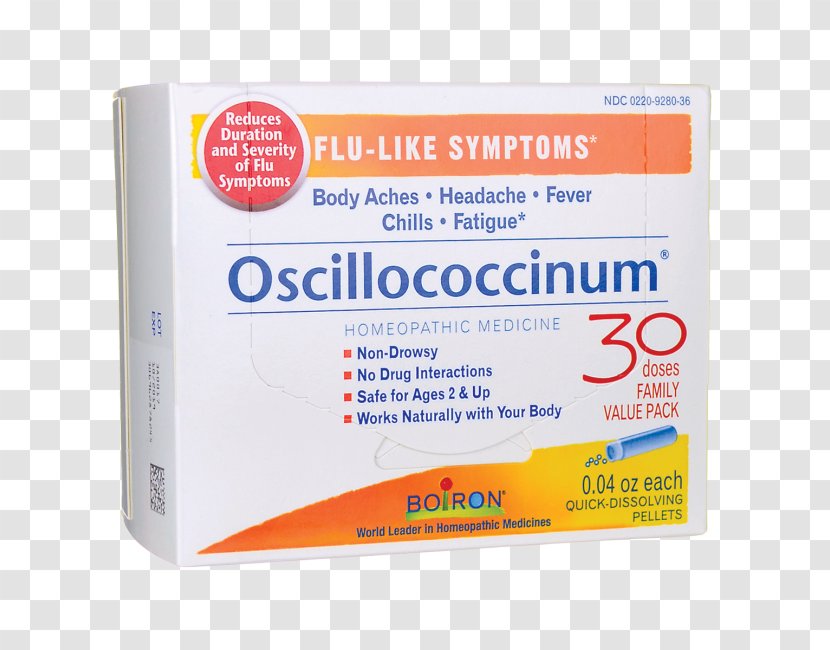 Oscillococcinum Boiron Influenza-like Illness Symptom Homeopathy - Influenza Transparent PNG