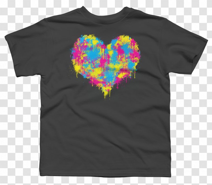 T-shirt Calavera Skull Paint - Heart Transparent PNG
