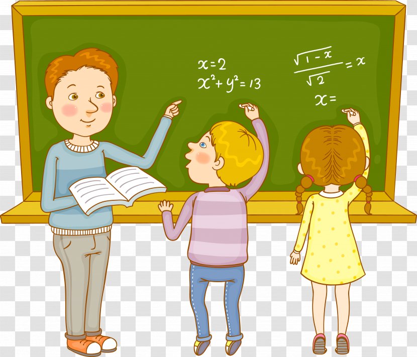 Teacher Mathematics Estudante - Math Class And Student Transparent PNG