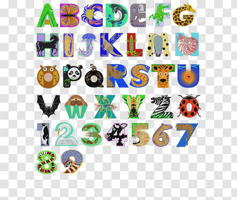 Alphabet Letter Animals A To Z Clip Art - 8 March Floral Design Transparent PNG