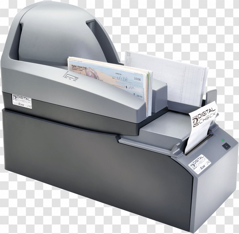 Digital Check TellerScan TS240 Inkjet Printing Image Scanner Cheque CheXpress CX30 - Chexpress Cx30 - Printer Transparent PNG