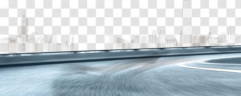 Floor Asphalt Steel Angle - Majestic City Road Sketch Transparent PNG