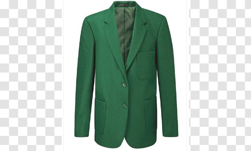 Blazer Jacket Suit Clothing Green - Button Transparent PNG