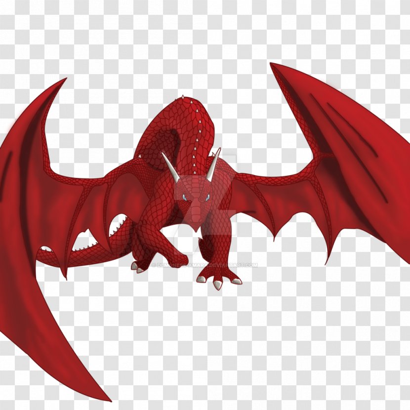 Cartoon Sandstone Bordskåner Animal Red Dragon - Wing Transparent PNG