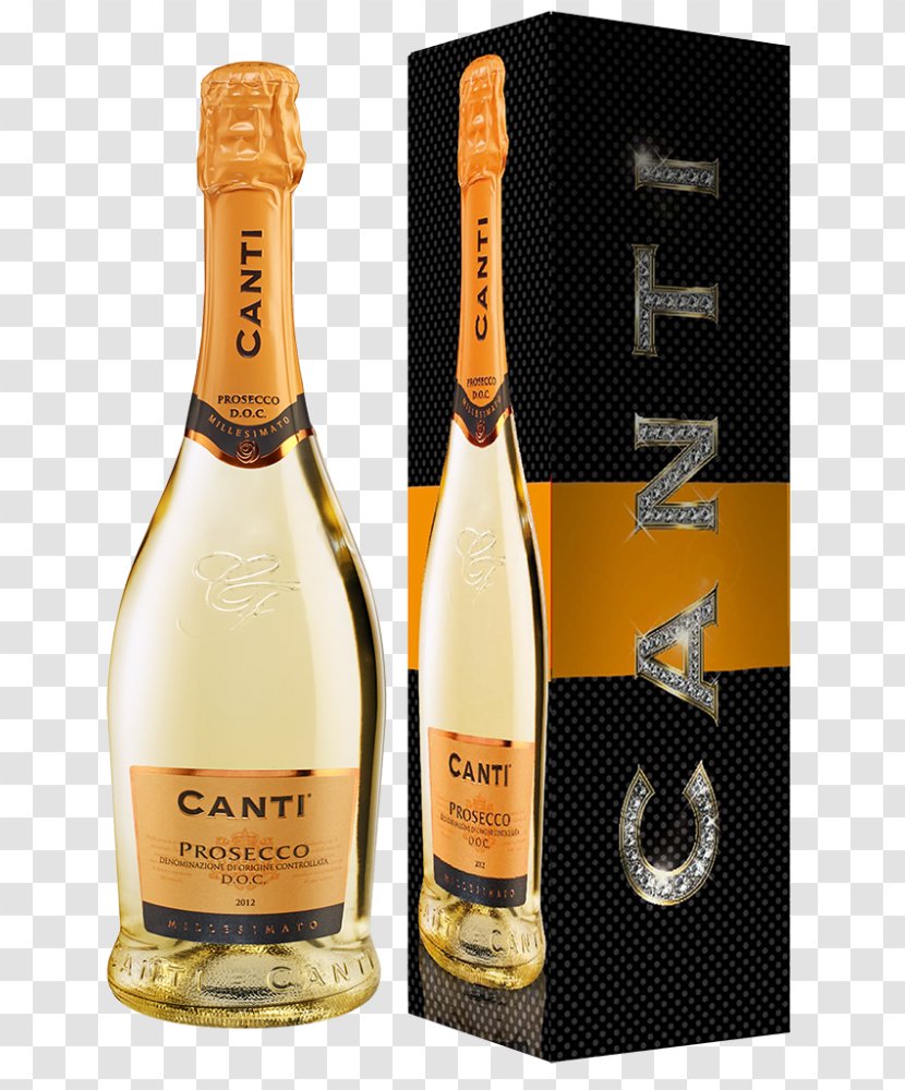 Sparkling Wine Prosecco Champagne Asti DOCG - Glass Bottle Transparent PNG