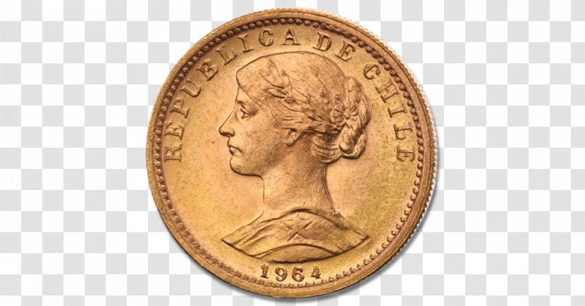 Gold Coin Chilean Peso - Coininvest Transparent PNG