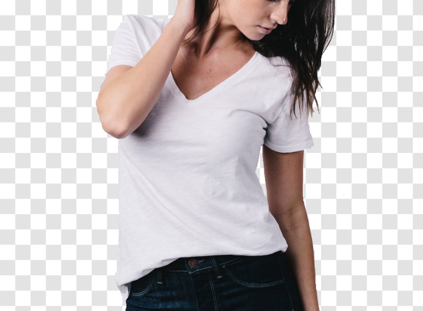 T-shirt Shoulder Undershirt Sleeve - White Transparent PNG