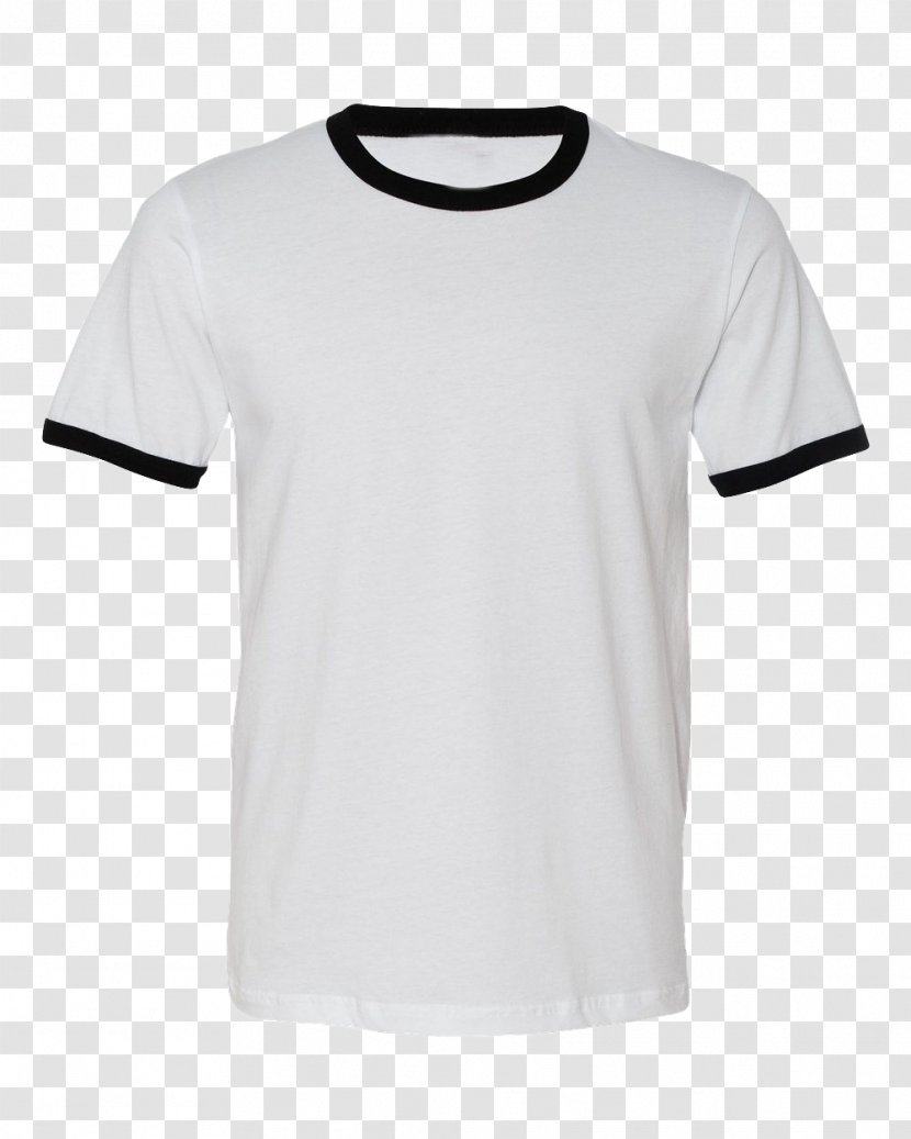 Ringer T-shirt Sleeve Collar Transparent PNG