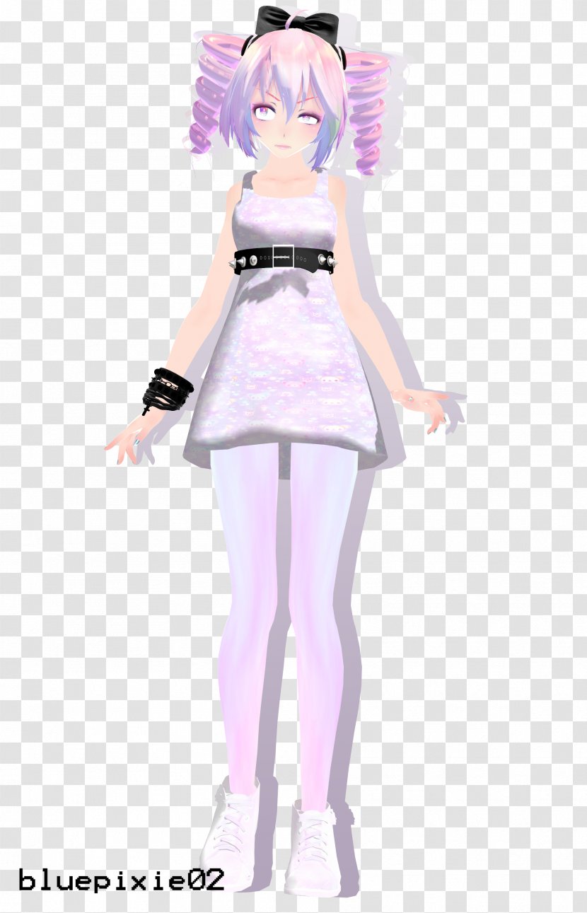 Pastel Drawing Vocaloid Fashion Illustration MikuMikuDance - Cartoon Transparent PNG