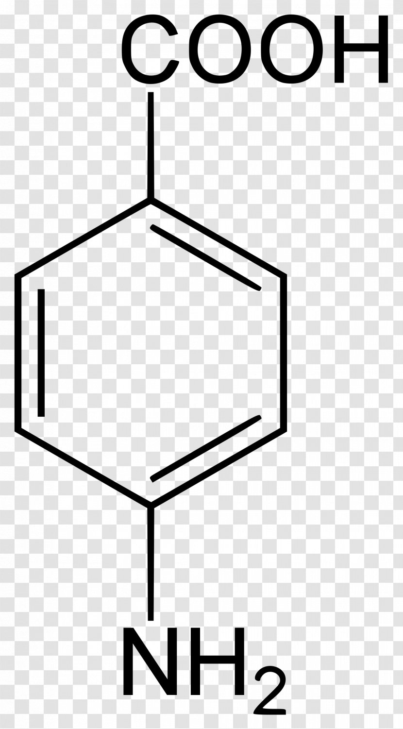 4-Aminobenzoic Acid P-Anisic P-methyl Anisole Organic Compound Chemical - Silhouette - 2chlorobenzoic Transparent PNG