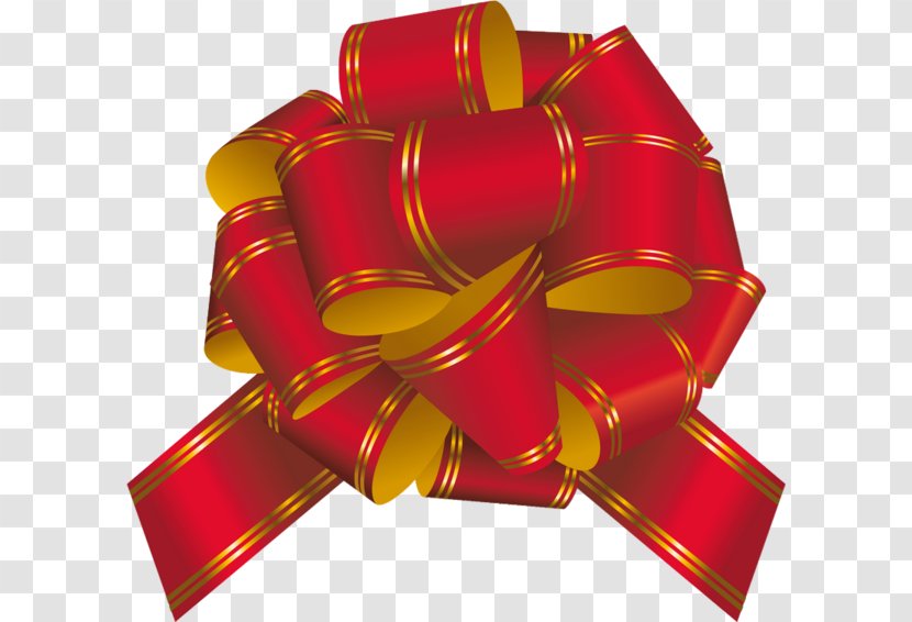 Santa Claus Gift Ribbon Christmas Day Clip Art - Flower Transparent PNG