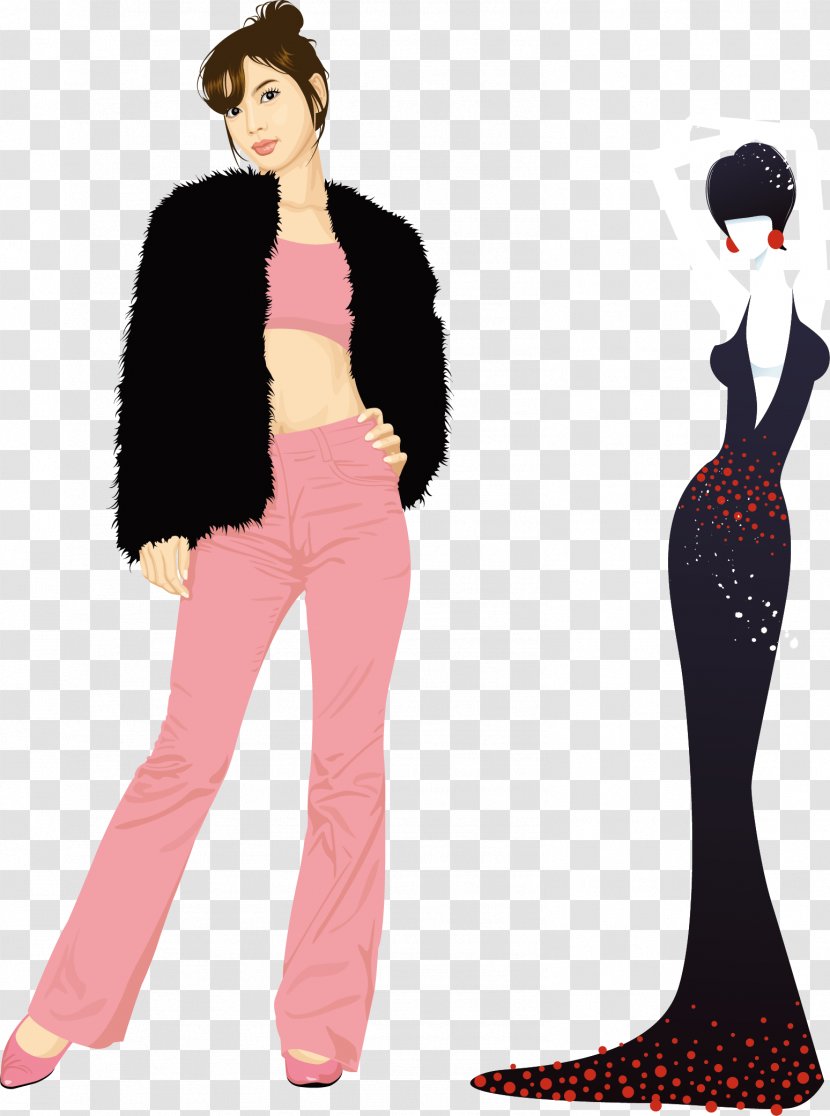 Fur Clothing Euclidean Vector Fashion - Watercolor - Private Care For Women Transparent PNG