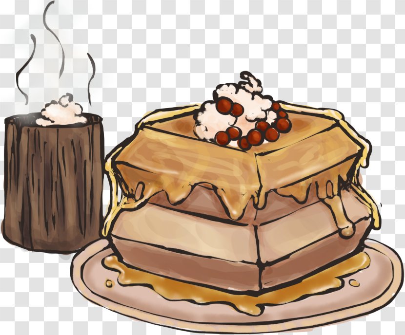 Chocolate Cake Waffle Dessert Torte - Pasteles Transparent PNG