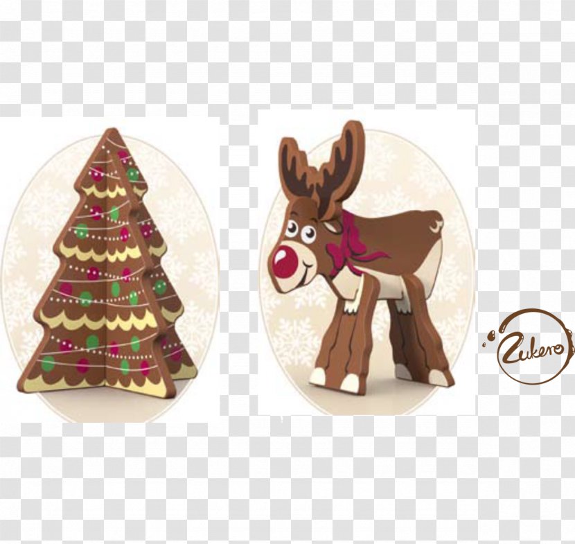 Reindeer Christmas Ornament Milk Puzzle - Decoration Transparent PNG