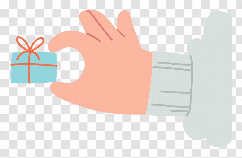 Hand Pinching Present Hand Gift Transparent PNG