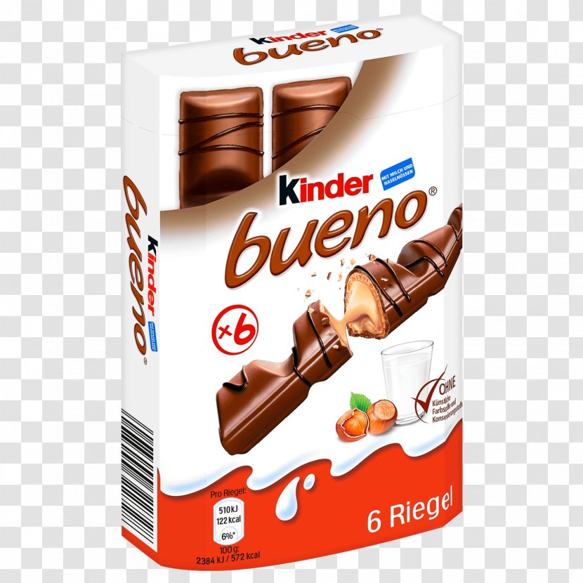 Kinder Bueno Chocolate Milk Waffle Surprise - Hanuta Transparent PNG