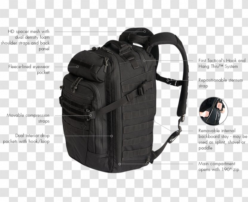 Backpack Hiking Bag Travel Black - Messenger Bags Transparent PNG
