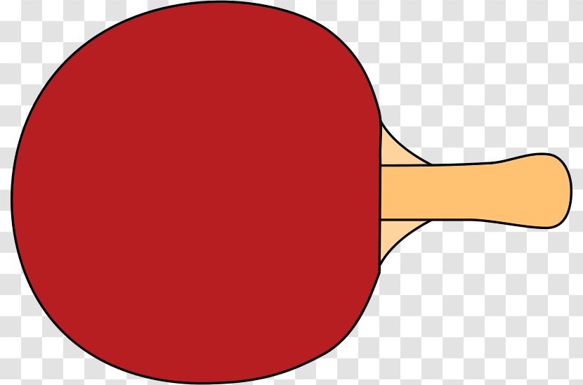 Table Tennis Racket Red - Material - Cartoon Bat Transparent PNG