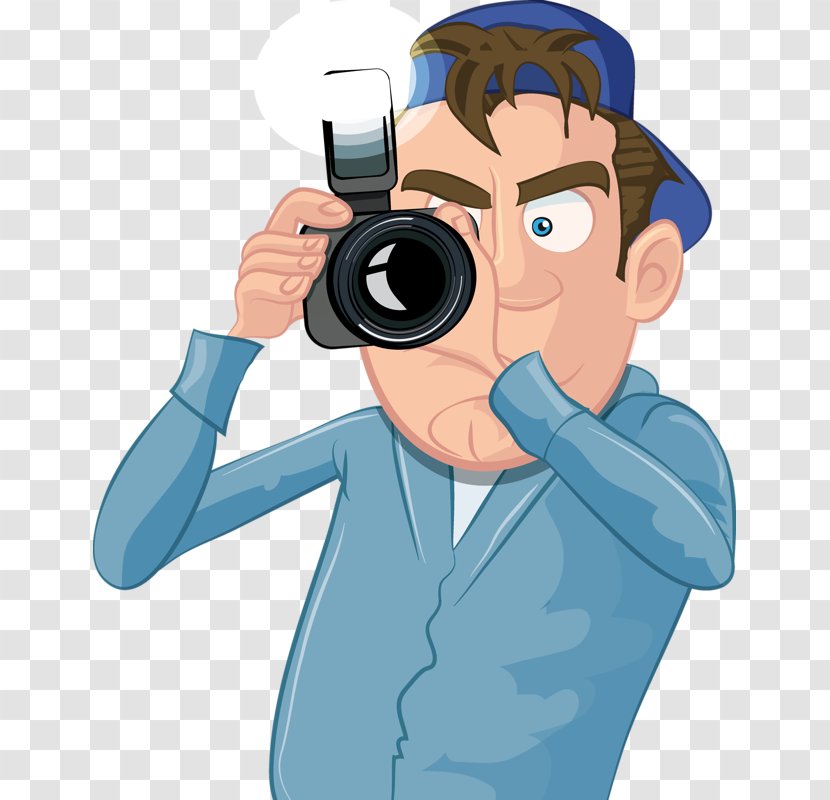Photography Photographer Cartoon Clip Art - Frame - Camera To Take Pictures Transparent PNG