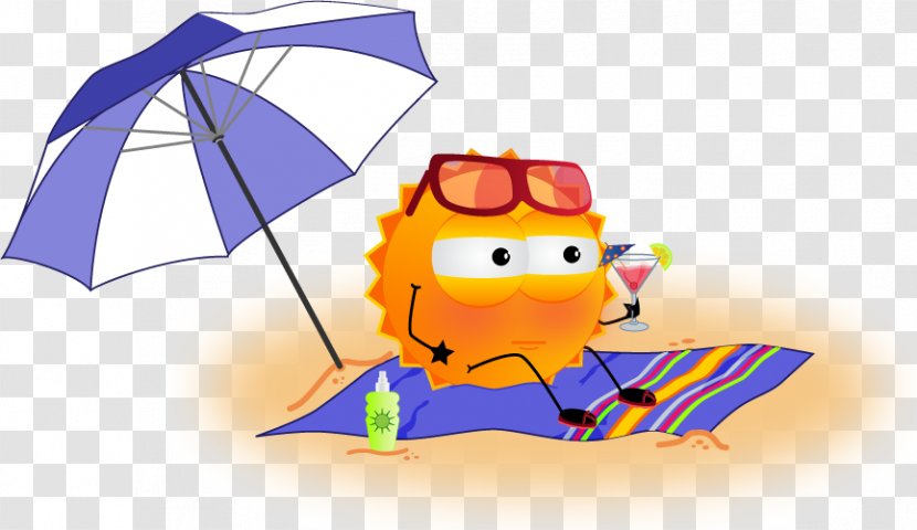 Clip Art Illustration Image Cartoon - Fictional Character - Beach Umbrella Transparent PNG