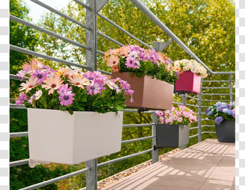 Color Flowerpot Balcony White Red - Outdoor Structure Transparent PNG