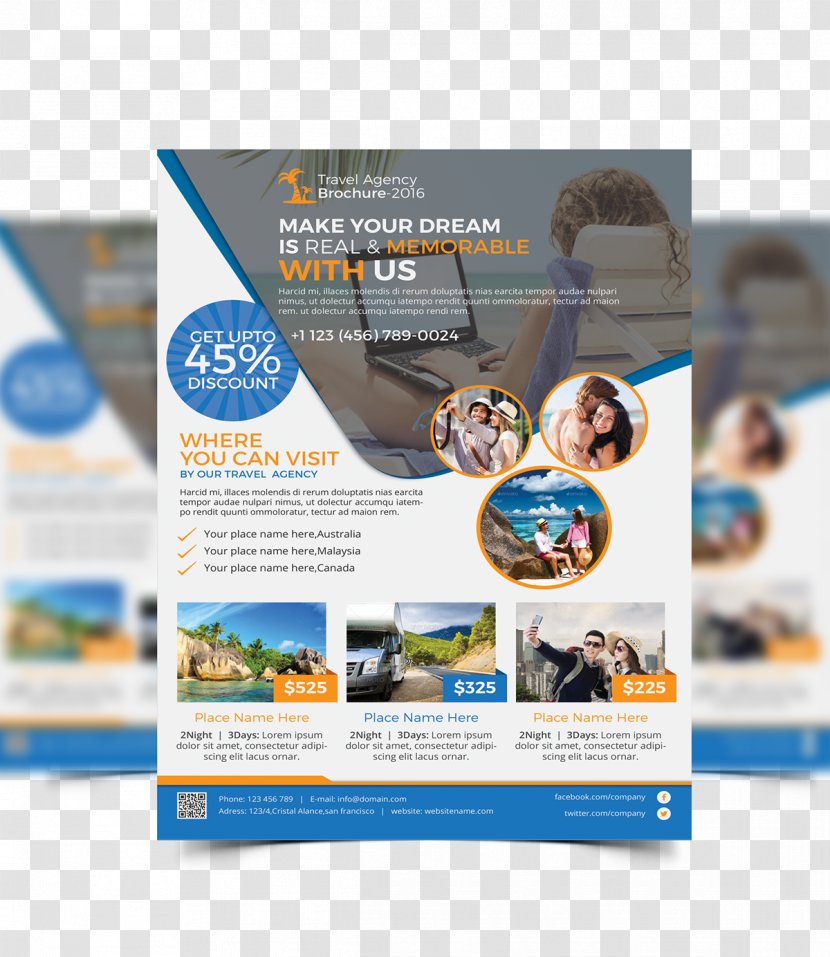 Brochure Flyer Printing Business - Advertising - Design Transparent PNG