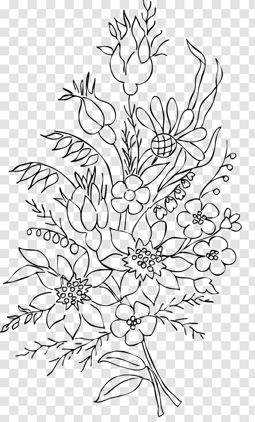 Arabesque Art Branch Pattern - Flowering Plant - Design Transparent PNG