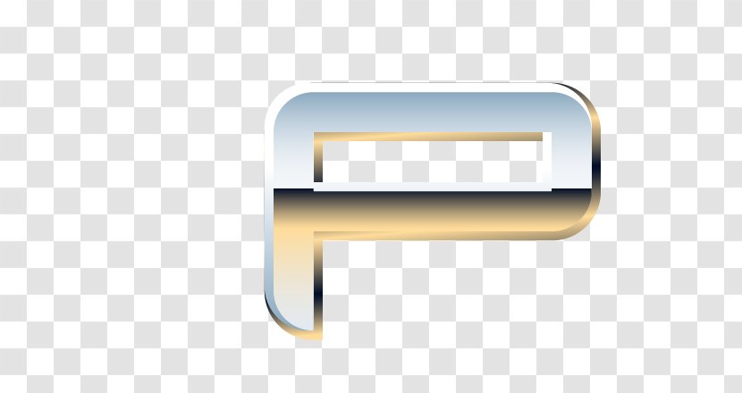 Metal Letter Numerical Digit - Brand - Metallic P Transparent PNG