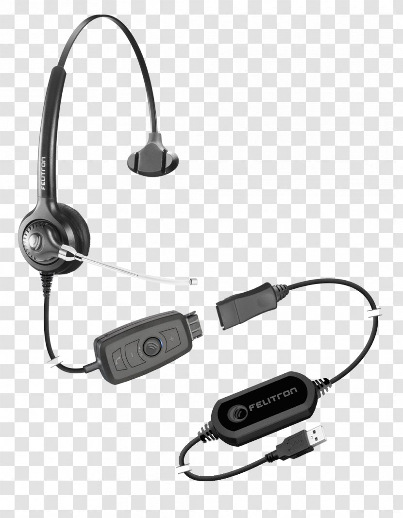 Headphones Headset Voice Over IP RJ9 Mobile Phones - Electronics Transparent PNG