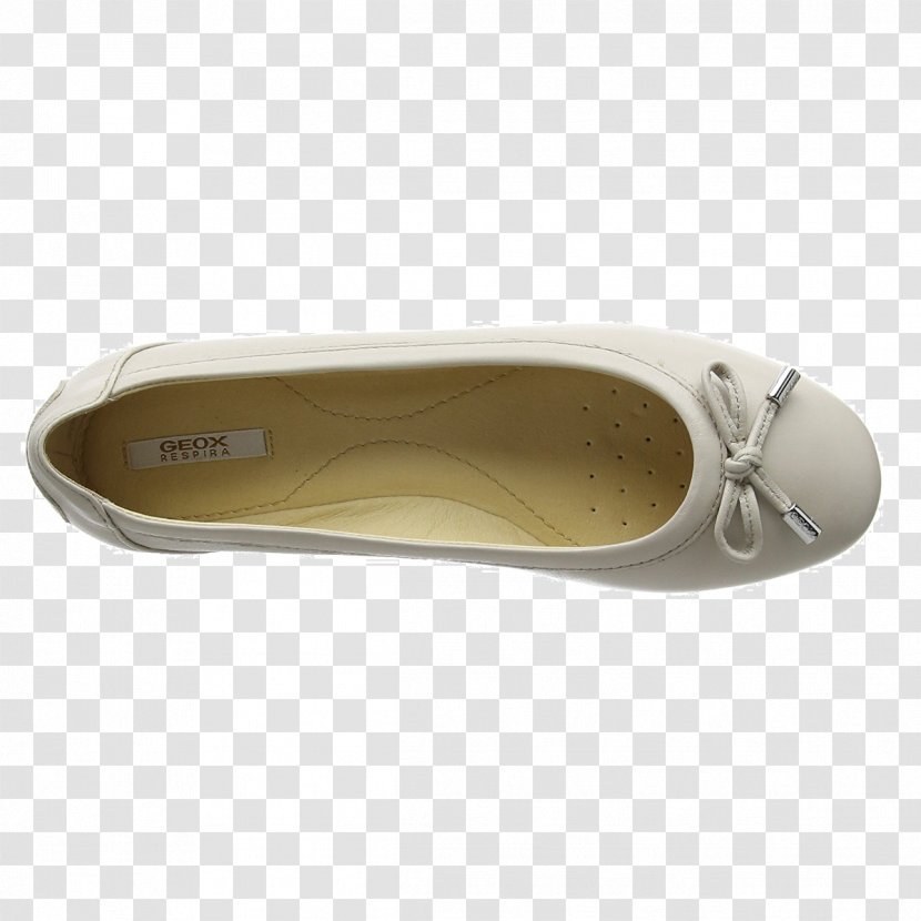 Ballet Flat Beige Leather Shoe Podeszwa - Woman Wash G Transparent PNG