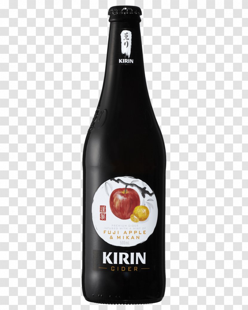 Beer Bottle Cider Wine Distilled Beverage - Liqueur Transparent PNG