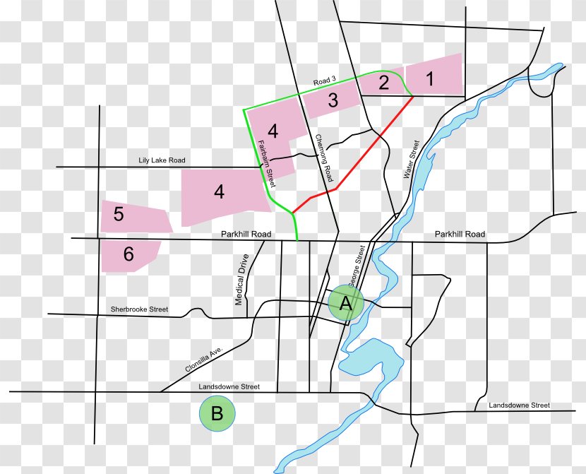 The Parkway Plan Map - Peterborough - Aecom Transparent PNG