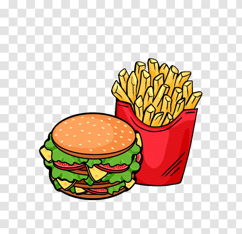 Hamburger Fast Food French Fries Clip Art - Hamburg Transparent PNG