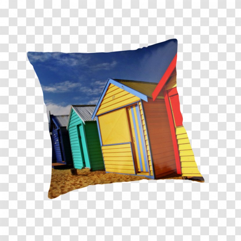 Brighton Beach Hut Cushion Throw Pillows - Pillow Transparent PNG