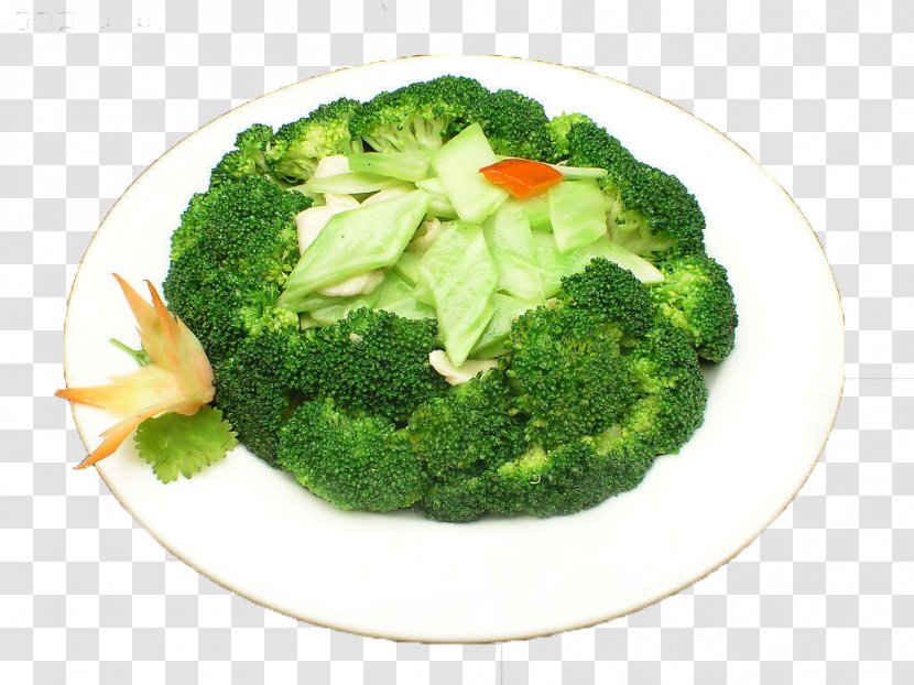 Chinese Broccoli Cauliflower Food Vegetable - Blanching - Green Transparent PNG