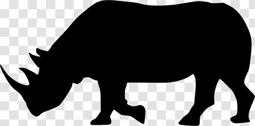 Cattle Wildlife Silhouette White Clip Art Transparent PNG