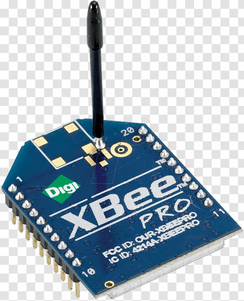 XBee Zigbee RF Module IEEE 802.15.4 Digi International - Ieee 802154 - Electronic Component Transparent PNG