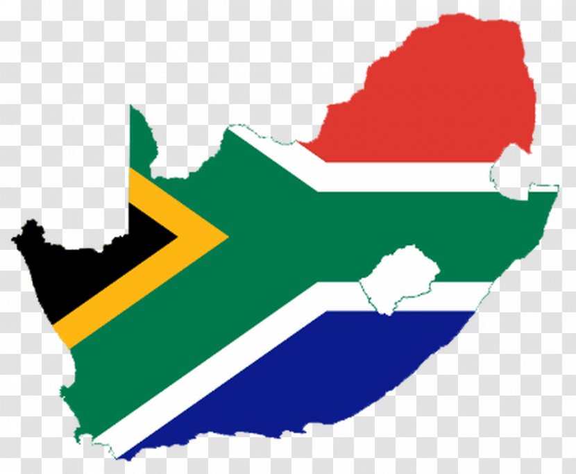 Flag Of South Africa Blank Map Transparent PNG